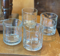 Set of 4 Vintage Anchor Hocking Rocks Cocktail Glasses