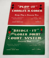Vintage Charles H. Goren Bridge Set - Dallas Drinking Society