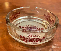 Vintage Atlantic City Caesars Boardwalk Regency Glass Ashtray