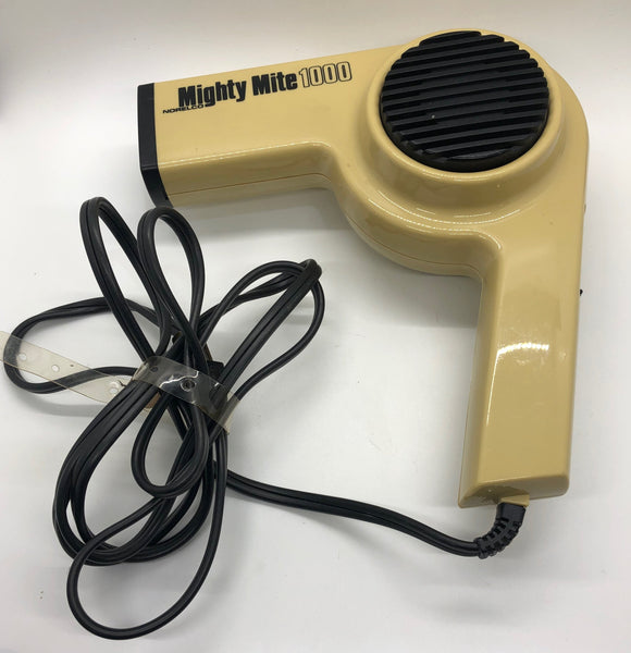 Vintage 1978 Norelco Mighty Mite 1000 Hair Dryer - Works! - Dallas Drinking Society