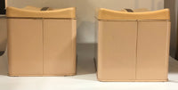 Vintage Ransburg Beige Rectangular Metal Canister Set of 3 - Dallas Drinking Society