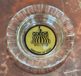 Vintage Black and Gold Queens Casino Downtown Las Vegas Glass Ashtray