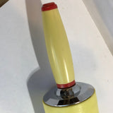 Vintage Yellow and Red Melamine Rolling Pin - Dallas Drinking Society