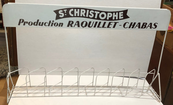 Vintage French St. Christophe Metal Display - Dallas Drinking Society