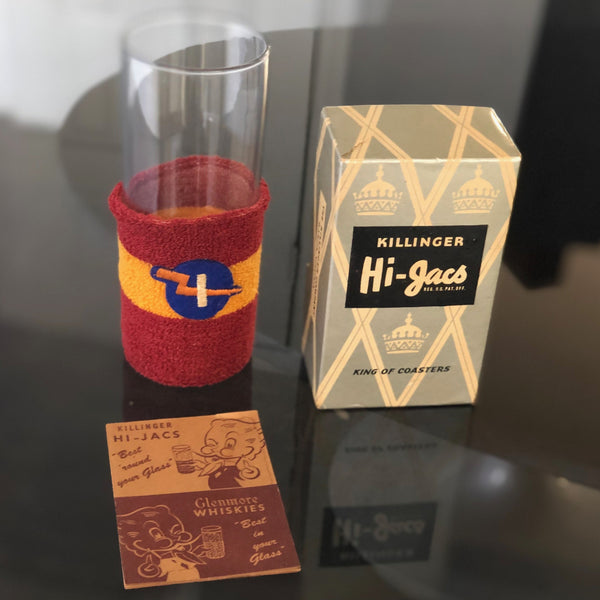 Vintage Set of 8 Hi Jacks Multicolored Coasters - Dallas Drinking Society