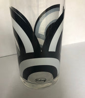 Vintage Black and White Colony Martini Pitcher - Dallas Drinking Society