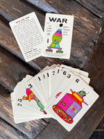 Vintage 1966 "War" Western Publishing Card Game Playing Cards
